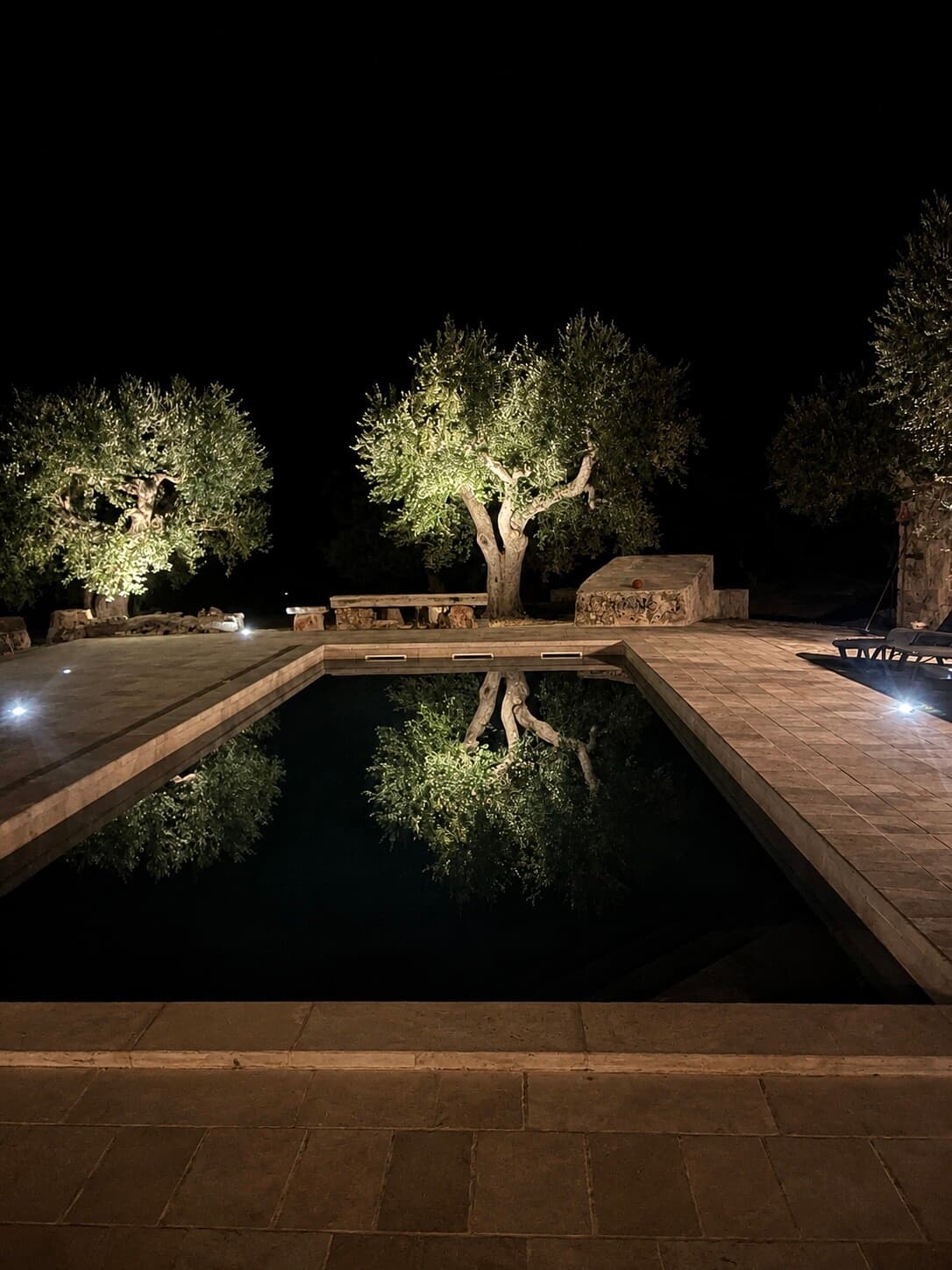 Piscina di notte